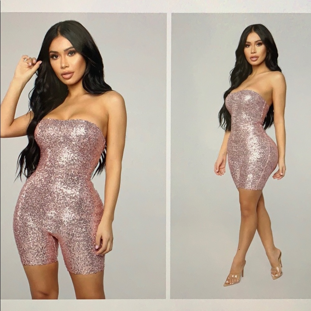 Birthday sequin romper